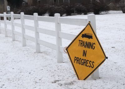 Training in Progress Sign